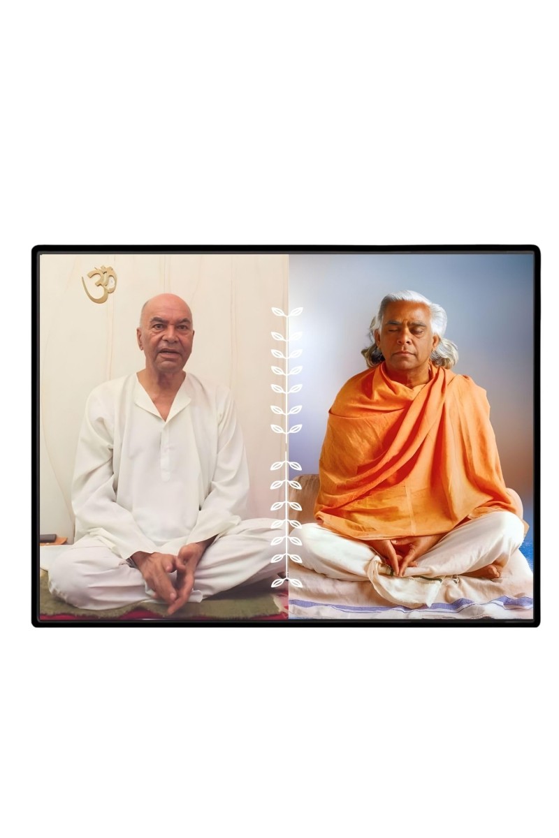 Swami Sivananda Swami Sacchidanandaji Laminated Photo - 7x9 Inches, Divine Blessings For Home & Office And Temple Decoration (F16154)