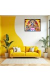 Lord Vishnu Laminated Photo - 9x11 Inches, Divine Blessings For Home & Office And Temple Decoration (F16119)