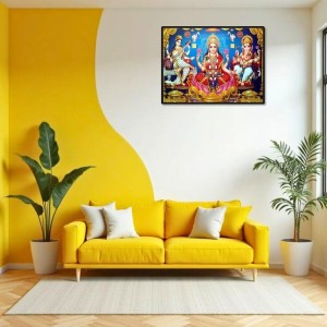Lord Ganesha Maa Laxmi Sarswati Laminated Photo - 13x15 Inches, Divine Blessings For Home & Office And Temple Decoration (F16122) Lord Ganesha Maa Laxmi Sarswati Laminated Photo - 13x15 Inches, Divine Blessings For Home & Office And Temple Decoration (F16122)