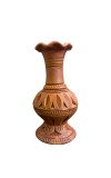 Handcrafted Terracotta Flower Vase – Traditional Earthen Decorative Pot for Home & Office Décor (7 x 3 Inches)