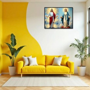 Jesus Christ - Immaculate Conception Laminated Photo - 13x15 Inches, Divine Blessings For Home & Office And Temple Decoration (F16442)