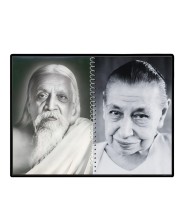 Sri Aurobindo & Mira Alfassa Laminated Photo - 13x15 Inches, Divine Blessings For Home & Office And Temple Decoration (F16306)