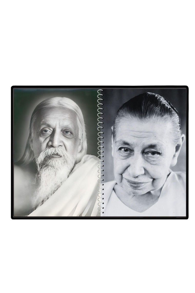 Sri Aurobindo & Mira Alfassa Laminated Photo - 5x7 Inches, Divine Blessings For Home & Office And Temple Decoration (F16306)