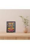 Hitech Sales Shri Bishnu Dev Photo Frame for Pooja Room, Temple Decor, Home Decoration and Gift (Wall and Tabletop, Rectangular, Polystyrene Frame, Printed Photo, 24 x 29 cm, Black)