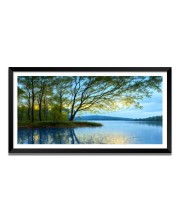 Nature Landscape Floating Frame Scenery Digital Print - (I5600) - 12x24 inch Modern Nature Wall Art for Living Room, Bedroom, Office, Hotels, Drawing Room