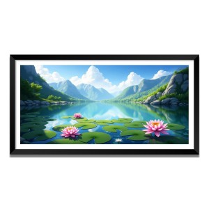 Nature Landscape Floating Frame Scenery Digital Print - (I5743) - 12x24 inch Modern Nature Wall Art for Living Room, Bedroom, Office, Hotels, Drawing Room Nature Landscape Floating Frame Scenery Digital Print - (I5743) - 12x24 inch Modern Nature Wall Art for Living Room, Bedroom, Office, Hotels, Drawing Room