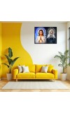 Jesus Christ - Our Lady Of Perpetual Help Laminated Photo - 13x15 Inches, Divine Blessings For Home & Office And Temple Decoration (F16264)
