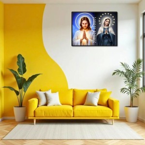 Jesus Christ - Our Lady Of Perpetual Help Laminated Photo - 7x9 Inches, Divine Blessings For Home & Office And Temple Decoration (F16264) Jesus Christ - Our Lady Of Perpetual Help Laminated Photo - 7x9 Inches, Divine Blessings For Home & Office And Temple Decoration (F16264)