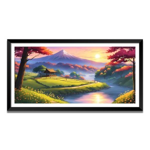 Nature Landscape Floating Frame Scenery Digital Print - (I5621) - 18x36 inch Modern Nature Wall Art for Living Room, Bedroom, Office, Hotels, Drawing Room Nature Landscape Floating Frame Scenery Digital Print - (I5621) - 18x36 inch Modern Nature Wall Art for Living Room, Bedroom, Office, Hotels, Drawing Room