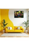 Lord RadhaKrishna Laminated Photo - 7x9 Inches, Divine Blessings For Home & Office And Temple Decoration (F16089)