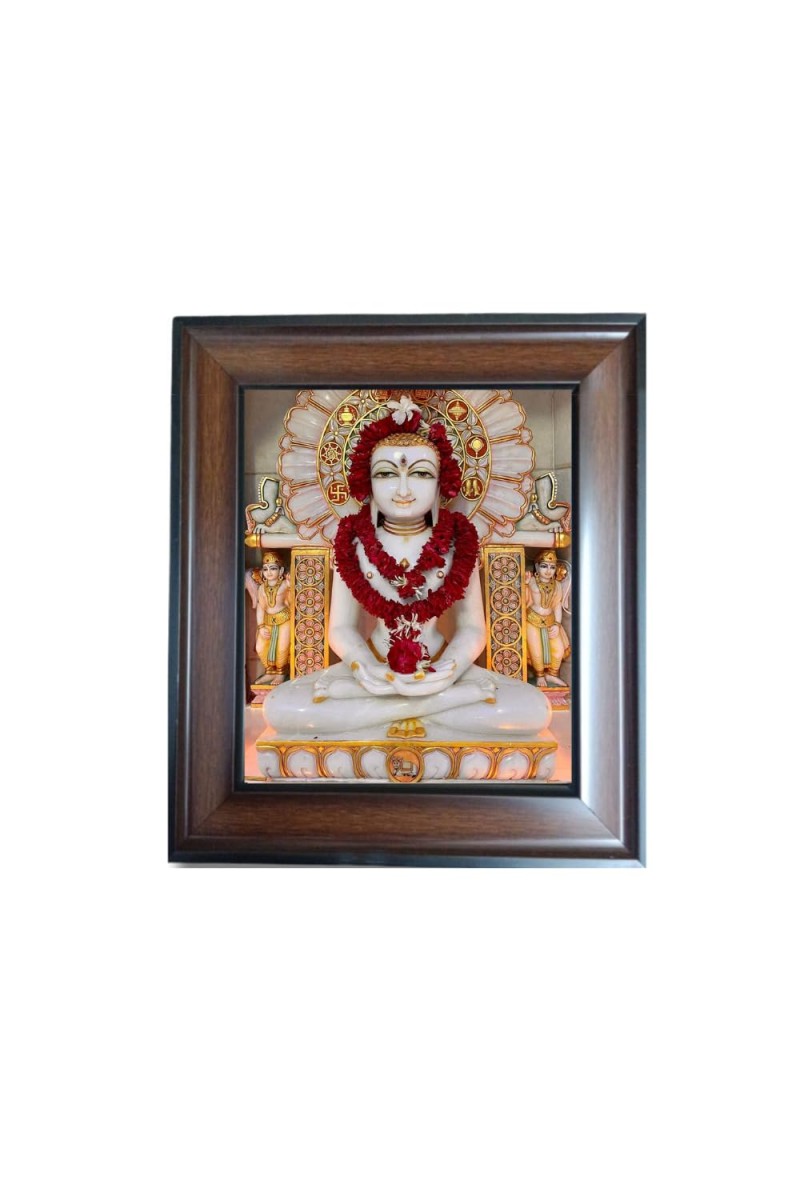 Hi Tech Sales Maa Shree Bhinmal Nath Bhagwan Polystyrene Photo Frame for Wall Decor Home, Office, and Temple - Printed Photo, Pack of 1