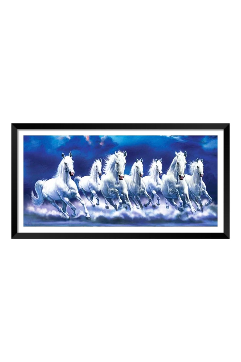 Nature Landscape Floating Frame Scenery Digital Print - (I5915) - 18x36 inch Modern Nature Wall Art for Living Room, Bedroom, Office, Hotels, Drawing Room