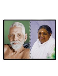 Sri Ramana Maharshi & Mother (Ammal) Laminated Photo - 13x15 Inches, Divine Blessings For Home & Office And Temple Decoration (F16315)