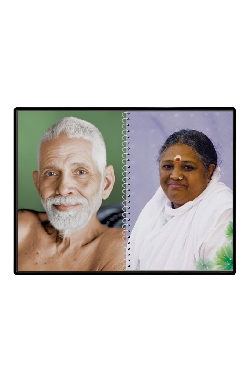 Sri Ramana Maharshi & Mother (Ammal) Laminated Photo - 7x9 Inches, Divine Blessings For Home & Office And Temple Decoration (F16315)