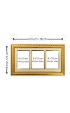 HiTechMart Spiritual Framed Photo of Sri Ramakrishna, Sarada Devi & Swami Vivekananda | Gold-Plated Divine Wall Decor for Home & Temple | Meditation & Inspiration Gift