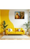Jesus Christ - Our Lady Of Velankanni Laminated Photo - 5x7 Inches, Divine Blessings For Home & Office And Temple Decoration (F16374)
