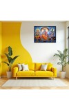 Lord Brahma VISHNU Mahesh Laminated Photo - 5x7 Inches, Divine Blessings For Home & Office And Temple Decoration (F16050)