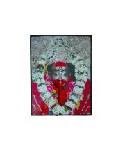 Maa Kali Laminated Photo Frame Divine Hindu Goddess for Home, Temple & Pooja Room Spiritual Shakti Wall Art (Multicolor, 12x18 Inches)