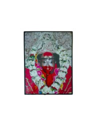 Maa Kali Laminated Photo Frame Divine Hindu Goddess for Home, Temple & Pooja Room Spiritual Shakti Wall Art (Multicolor, 12x18 Inches)
