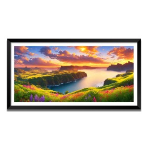 Nature Landscape Floating Frame Scenery Digital Print - (I5607) - 24x36 inch Modern Nature Wall Art for Living Room, Bedroom, Office, Hotels, Drawing Room Nature Landscape Floating Frame Scenery Digital Print - (I5607) - 24x36 inch Modern Nature Wall Art for Living Room, Bedroom, Office, Hotels, Drawing Room