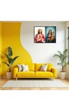 Jesus Christ - Mother Mary Laminated Photo - 11x13 Inches, Divine Blessings For Home & Office And Temple Decoration (F16411)