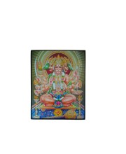Panchmukhi Hanuman Laminated Photo Frame Five-Faced Lord Hanuman for Protection & Power Hindu God for Home, Office & Temple Decor (12x18 Inch, Multicolor)