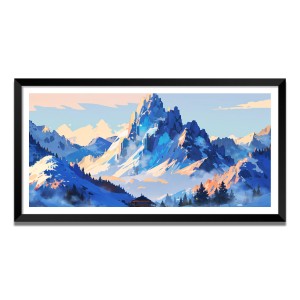 Nature Landscape Floating Frame Scenery Digital Print - (I5809) - 24x48 inch Modern Nature Wall Art for Living Room, Bedroom, Office, Hotels, Drawing Room Nature Landscape Floating Frame Scenery Digital Print - (I5809) - 24x48 inch Modern Nature Wall Art for Living Room, Bedroom, Office, Hotels, Drawing Room