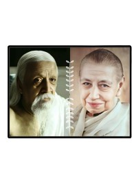 Sri Aurobindo & The Mother Laminated Photo - 9x11 Inches, Divine Blessings For Home & Office And Temple Decoration (F16152)