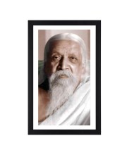 Rishi Aurobindo Old Age Black and white Photograph |Classic Spiritual Wall Art