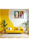 Sri Ramana Maharshi & Mother (Ammal) Laminated Photo - 11x13 Inches, Divine Blessings For Home & Office And Temple Decoration (F16312)