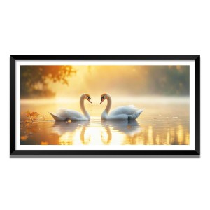 Nature Landscape Floating Frame Scenery Digital Print - (I5813) - 24x36 inch Modern Nature Wall Art for Living Room, Bedroom, Office, Hotels, Drawing Room