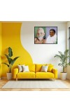 Sri Ramana Maharshi & Mother (Ammal) Laminated Photo - 5x7 Inches, Divine Blessings For Home & Office And Temple Decoration (F16315)