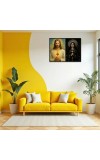 Jesus Christ - Our Lady Of Sorrows Laminated Photo - 7x9 Inches, Divine Blessings For Home & Office And Temple Decoration (F16335)