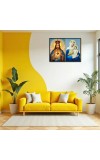 Jesus Christ - Our Lady Of Velankanni Laminated Photo - 5x7 Inches, Divine Blessings For Home & Office And Temple Decoration (F16376)