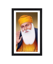 Guru Nanak Dev Ji Colored Photo | Divine Sikh Wall Art| Devotional art