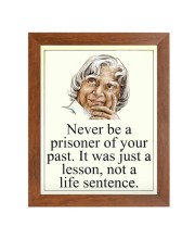 A P J Abdul Kalam & Famous Quote Brown Frame, 18x22InchesInspirational Wall Art for Office, Home DecorIdeal Spiritual Gift
