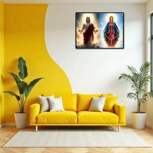 Jesus Christ-Immaculate Conception Laminated Photo - 7x9 Inches, Divine Blessings For Home & Office And Temple Decoration (F16443)