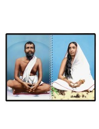 Swami Ramakrishna & Maa Sarada Devi Laminated Photo - 7x9 Inches, Divine Blessings For Home & Office And Temple Decoration (F16323)