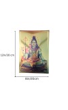 Golden Foil Hindu God Photo (set of 10) | Gold Plated Religious Wall Decor | Pooja Room Mandir Decoration | Gift for Diwali, Housewarming & Festivals (8x12)