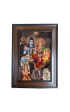 Hitech Sales - Shiv Pariwar Polystyrene Photo Frame for Wall Decor Home, Office, and Temple (Printed Photo, Pack of 1)
