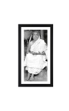 Sri Sri Maa Sarada Devi Black Photo Frame |Elegant Wall Art|Devotional wall art| for Home or Meditation Space or puja room