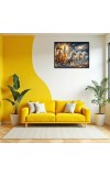 Lord Krishna Laminated Photo - 5x7 Inches, Divine Blessings For Home & Office And Temple Decoration (F16073)