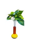 Ceramic Decorative Flower Vase for Living Room, Bedroom & Dining Table | Modern Glossy Finish Vase for Home Decor & Gifting (Multicolor)
