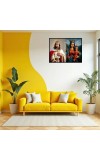 Jesus Lady Of Velankanni Laminated Photo - 13x15 Inches, Divine Blessings For Home & Office And Temple Decoration (F16201)