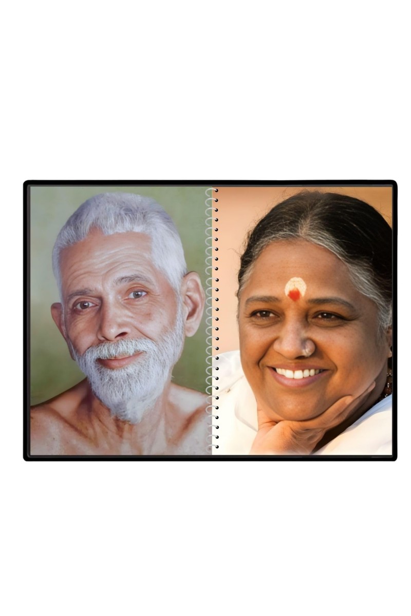 Sri Ramana Maharshi & Mother (Ammal) Laminated Photo - 9x11 Inches, Divine Blessings For Home & Office And Temple Decoration (F16314)