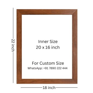 Buddha & Famous Quote Brown Frame, 18x22InchesInspirational Wall Art for Office, Home DecorIdeal Spiritual Gift