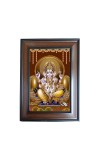 Hi Tech Sales Shree Ganesh Polystyrene Photo Frame for Wall Decor Home, Office, and Temple - Printed Photo, Pack of 1
