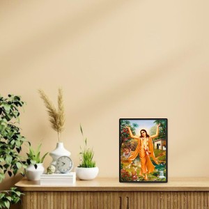 Chaitanya Mahaprabhu Laminated Photo - 5x7 Inches, Divine Blessings for Home & Office and Temple Decoration