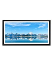 Nature Landscape Floating Frame Scenery Digital Print - (I5699) - 12x24 inch Modern Nature Wall Art for Living Room, Bedroom, Office, Hotels, Drawing Room