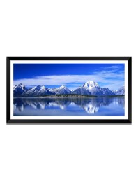 Nature Landscape Floating Frame Scenery Digital Print - (I5724) - 24x48 inch Modern Nature Wall Art for Living Room, Bedroom, Office, Hotels, Drawing Room